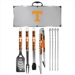 Siskiyou Sports NCAA Stainless Steel Multicolored Grill Tool Set 8 pc