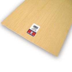 Midwest Products 3/32 in. X 12 in. W X 2 ft. L Plywood Sheet #2/BTR Premium Grade