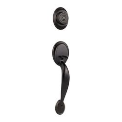 Kwikset Venetian Bronze Zinc Outside Trim Handleset
