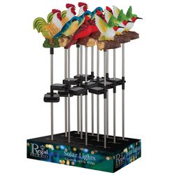 Regal Art & Gift Multicolored Acrylic/Metal 27.5 in. H X 7.5 in. L Solar Garden Stake