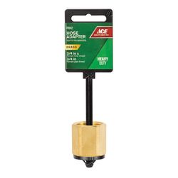 Ace 3/4 in. FHT x 3/4 in. FPT in. Brass Threaded Female Hose Adapter