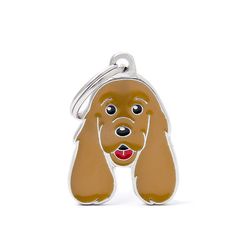 MyFamily Friends Brown Red Cocker Spaniel Metal Dog Pet Tags