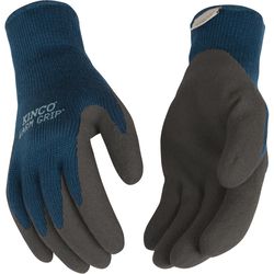Kinco Warm Grip L Latex Coated Thermal Gray Dipped Gloves