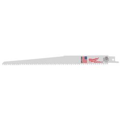 Milwaukee Sawzall 9 in. Bi-Metal Clean Wood Reciprocating Saw Blade 6 TPI 5 pk