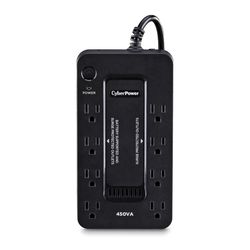 CyberPower 5 ft. L 8 outlets Battery Backup/Surge Protector Black 890 J