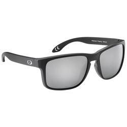 Flying Fisherman AcuTint Sunglasses Unisex Matte Black Frame Smoke Silver Mirror Lens Polarized Floa