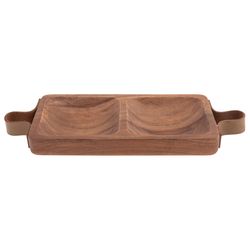 Karma Brown Acacia Wood Barcelona Tray 1 each