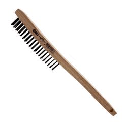 Spring Creek Products Cut-N-Weld Straight Wire Brush Carbon Steel/Wood 1 pc
