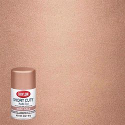 Krylon Short Cuts High-Gloss Rose Gold Craft Spray Paint 3 oz