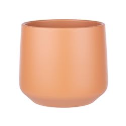 Syndicate Sales 6.5 in. H X 6.5 in. W X 6.5 in. D X 6 in. D Ceramic Planter peach