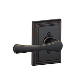Schlage F Series Avila/Addison Aged Bronze Dummy Lever