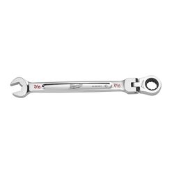 Milwaukee 7/16 in. X 7/16 in. 12 Point SAE Flex Head Combination Wrench 6.75 in. L 1 pc