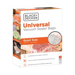 Black+Decker 1 qt Clear Vacuum Sealer Bag 1 pk
