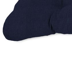 Jordan Manufacturing Black Polyester Wicker Settee Cushion