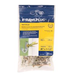 RAWLPLUG 3/8 in. D X 1.5 in. L Steel Phillips Head Drywall Anchor 25 pc
