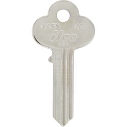 HILLMAN Traditional Key House/Office Key Blank 114 Single For Corbin Locks Silver