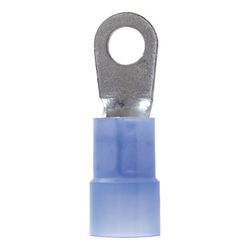 Jandorf 6 Ga. Insulated Wire Ring Terminal Blue 2 pk