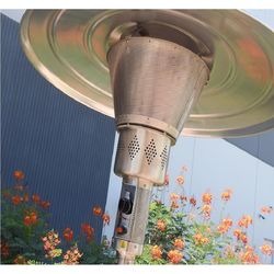 Hiland 40000 BTU Propane Stainless Steel Freestanding Patio Heater 10 sq ft