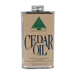 Giles & Kendall Low Luster Clear Fully-Transparent Oil-Based Cedar Oil 8 oz