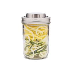 Jarware Clear/Silver Stainless Steel Jar Spiralizer
