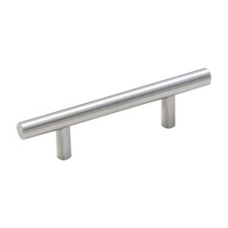 Amerock Contemporary Bar Cabinet Pull 3 in. Sterling Nickel Silver 1 pk