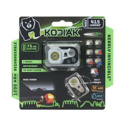 Kodiak Black LED Rechargeable Head Lamp