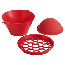 HIC Kitchen Red Plastic/Silicone Seed Remover 5.2 oz