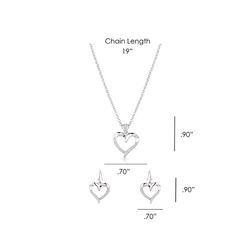 Montana Silversmiths Women's Divine Affection Heart Silver Jewelry Sets