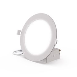 Infibrite White 6 in. W Aluminum LED Canless Recessed Downlight Kit 12 W