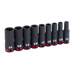 CRAFTSMAN 3/8 in. drive SAE 6 Point Deep Impact Socket Set 9 pc