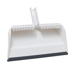 Superio Brand Plastic Clip-On Dust Pan with Rubber Lip