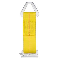 Keeper 2 in. W X 7 in. L Yellow E-Track Tie-Off 2000 lb 1 pk