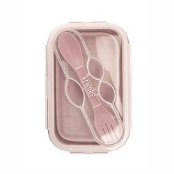 Krumbs Kitchen 27.1 oz Coral Food Storage Container 1 pk