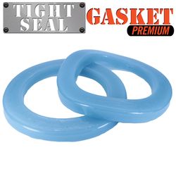 Tight Seal Elastomer Toilet Bowl Gasket 1/4 in. Blue Rubber/Silicone For Universal