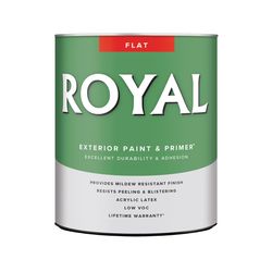 Royal Flat Tint Base Ultra White Base Paint Exterior 1 qt