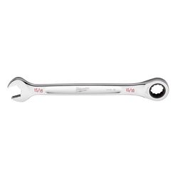 Milwaukee 15/16 in. X 15/16 in. 12 Point SAE I-Beam Ratcheting Combination Wrench 2.05 in. L 1 pc
