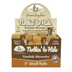 Fieldcrest Farms Nothin' to Hide Sm Roll Peanut Butter Grain Free Chews For Dogs 24 ct 5 in. 24 pk