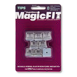 Magic Fit Magic Sliders Gray Push-On Polymer Sliding Discs 8 pk