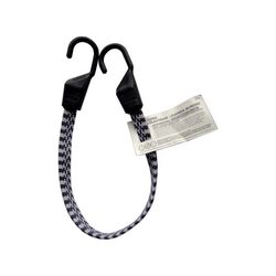 Keeper Black/White Flat Bungee Cord 24 in. L X 0.14 in. 1 pk