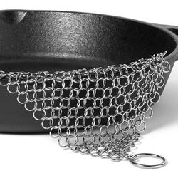 Outset Stainless Steel Chain Mail Cast Iron Cleaner
