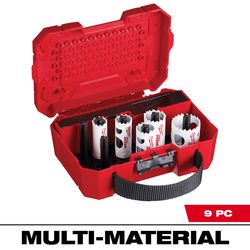 Milwaukee Hole Dozer Assorted Bi-Metal Hole Saw Kit Arbor Included