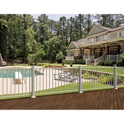 Fortress Railing Products AL13 Home 39.5 in. H X 3 in. W X 3 in. L Aluminum Railing Post