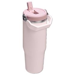 Stanley IceFlow 2.0 30 oz Rose Quartz BPA Free Insulated Straw Tumbler