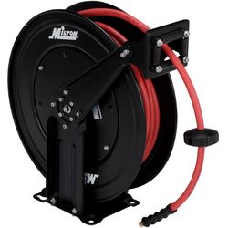 Milton 50 ft. L X 3/8 in. D EPDM Rubber Retractable Air Hose Reel 300 psi Black