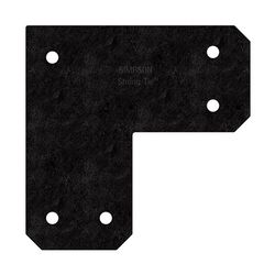 Simpson Strong-Tie OA Avant Collection 10.5 in. H X 10.5 in. W X 5 in. D Black Steel Inside L Strap