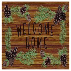 Modern Mat 32 in. W X 20 in. L Multi-Color Welcome Home Polyester Door Mat