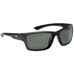 Flying Fisherman Cove Sunglasses Unisex Matte Black Frame Smoke Lens Polarized
