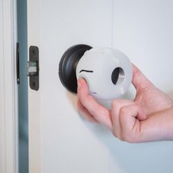 Regalo Clear Plastic Door Knob Covers 3 pk