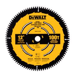 DEWALT 12 in. D X 1 in. Carbide Tipped Circular Saw Blade 100 teeth 1 pc