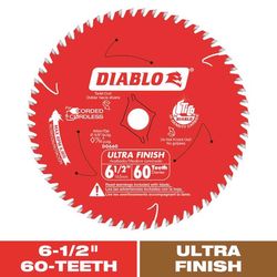 Diablo 6-1/2 in. D X 5/8 in. Ultra Finish TiCo Hi-Density Carbide Circular Saw Blade 60 teeth 1 pk